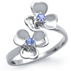 Tanzanite Flower ring