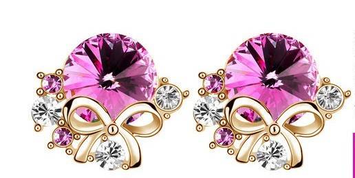 Swarovski crystal stud earrings