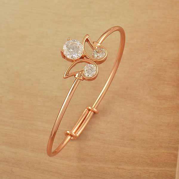Lovely 9k rose gold filled cubic zirconia baby bracelet