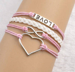 Infinity love bracelet
