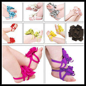 Barefoot flower sandals pink