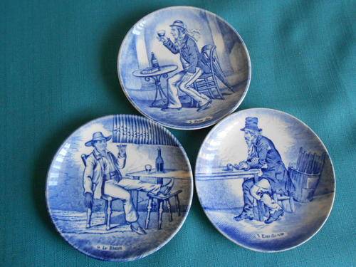 Belgian Boch Delfts Art Plates