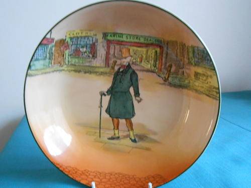 Royal Doulton Dickens ware Mr Micawber plate