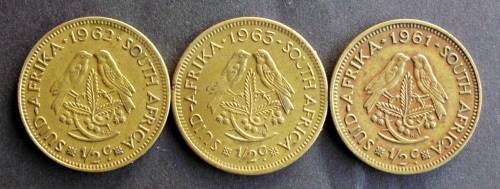 Coins RSA half cent x 3