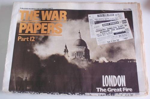 Newspapers "War Papers" 1976 x 15 unused