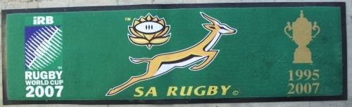 Rugby carpet Springboks used