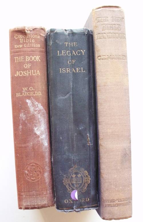 Book x 3 Bible-related vintage early 1900s collectable.