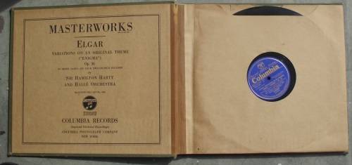 LP record set Masterworks Elgar by Columbia records vintage