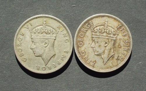 Coin Southern Rhodesia 2 Shilling x 2 Fine/VF