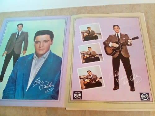 Folio - RCA Victor Elvis Presley + pin-ups poster 1960s