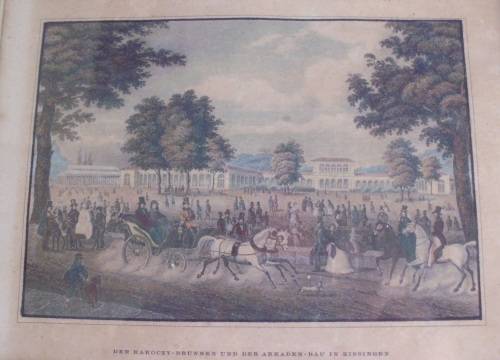 Print - German Town Kissingen antique