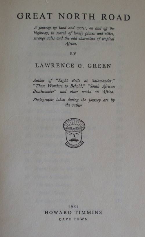 Book - Great North Road - Lawrence G. Green - 1st ed - Rare!