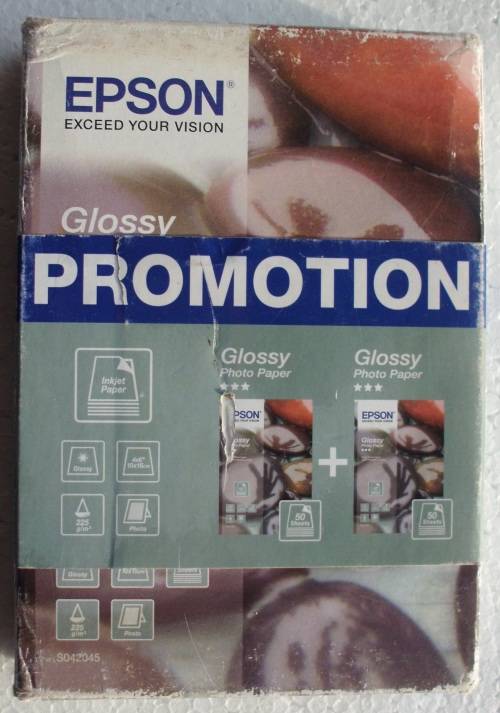 Photo Glossy paper 4x6" 100 units sealed Epson