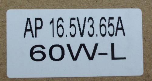 Apple Laptop charger 16,5V 3,65A  L shape