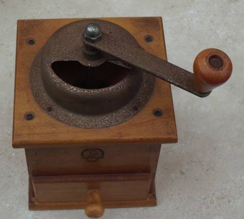 Coffee Grinder Wooden Antique