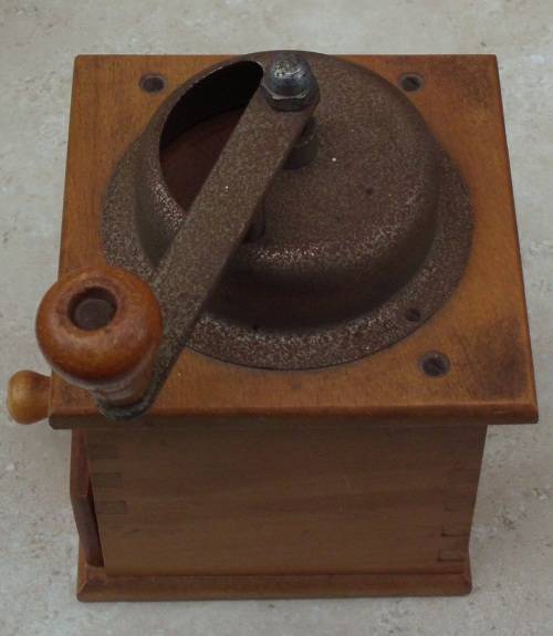 Coffee Grinder Wooden Antique