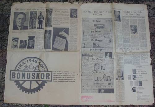 Newspaper - The Republic of SA - 31/5/1961