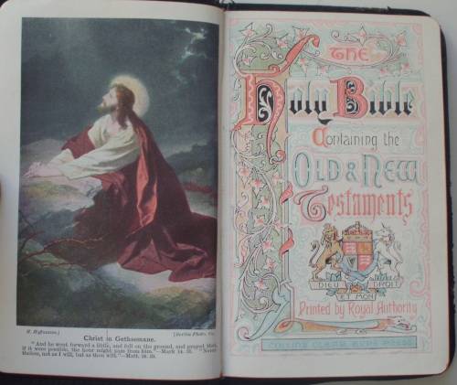 Bible - The Holy Bible - Pocket 1904 - Rare