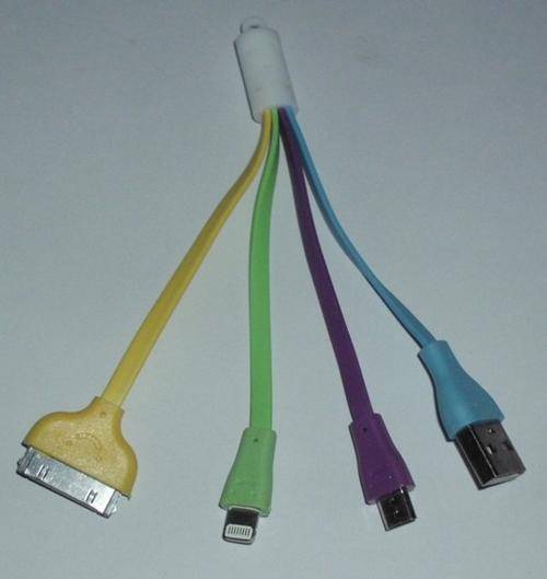 Cable usb 3-1 with lights for I5, Samsung and Blackberry.
