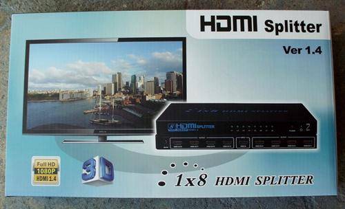 Hdmi splitter 1-8 ports version 1.4 3D