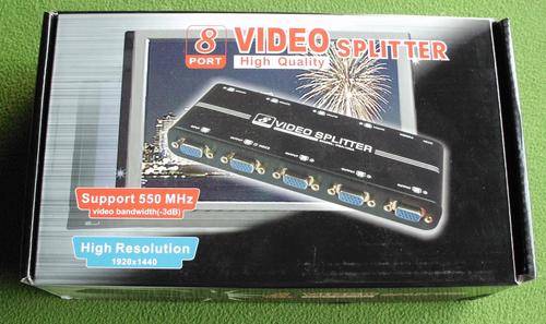Vga splitter 8 port output 550mz high  powered.