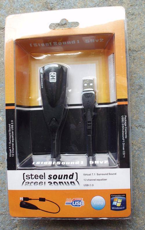 Usb soundcards 7.1 virtual surround card.