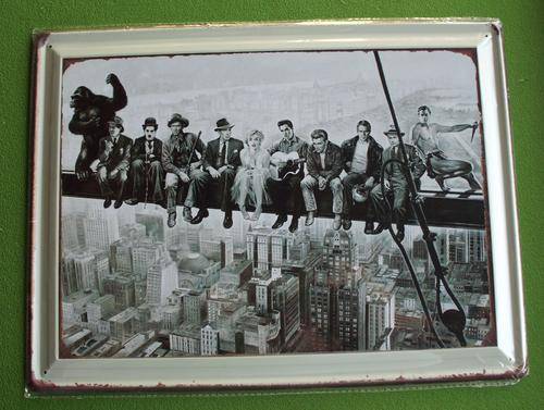 New sign metal "Charlie Chaplin, james Dean, Elvis, etc.