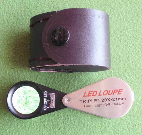 Loupe triplet ultimate 20x  21mm with led and UV light