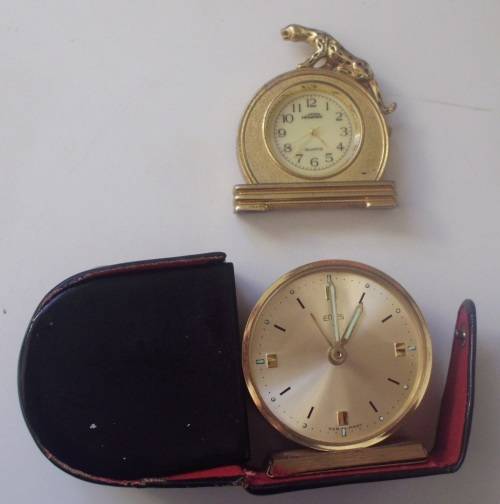 Travel Clocks - Small x 2 - untested