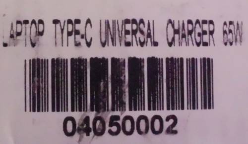 Laptop Charger - 65W - Universal - Type "C"