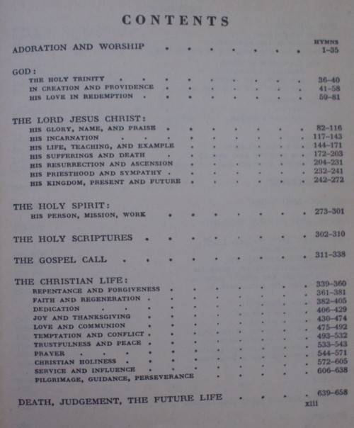 Bible/Book -The Methodist Hymn Book -1954-1,040 Pages-Pocket-Leather