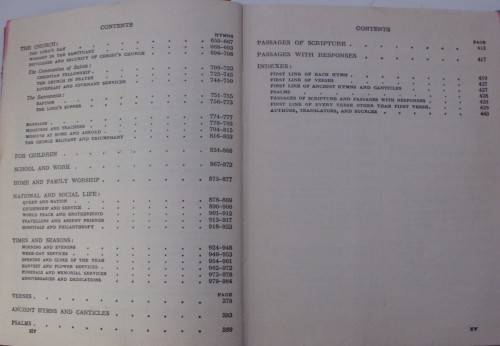 Bible/Book -The Methodist Hymn Book -1954-1,040 Pages-Pocket-Leather