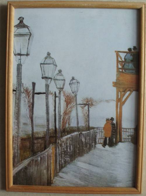 Print - Van Gogh - Montmartre - Framed