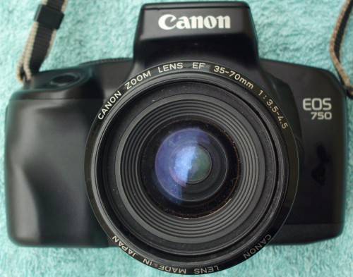 Camera - Canon EOS 750 Film - 35mm - With Lens + Battery