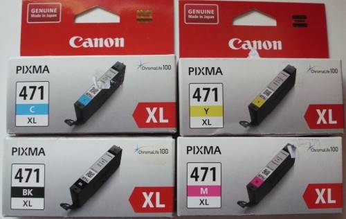 Printer Ink - Canon - Pixma 471 - Full Set - Original
