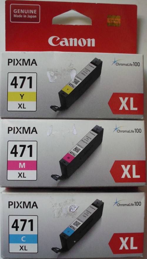Printer Ink - Canon - Pixma 471 - Colour Set - Original