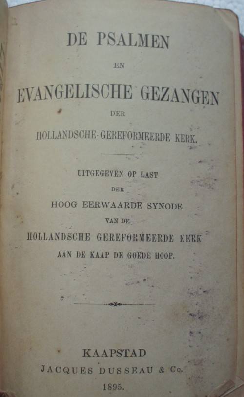 Bible/Book - Psalmen En Gezangen - 1895 - Pocket