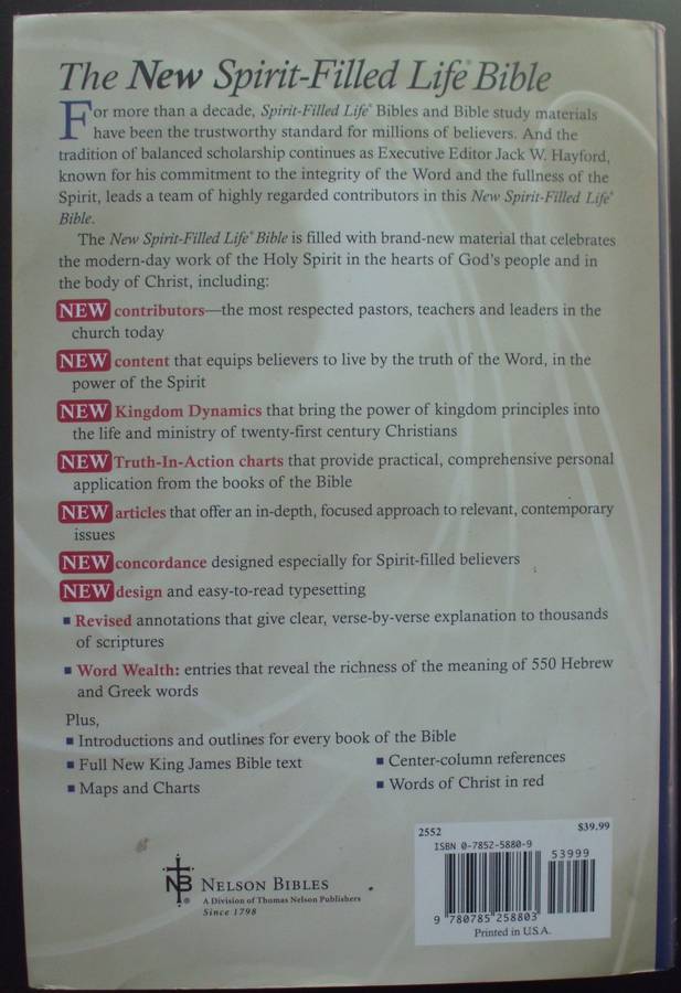 Bible - New Spirit Filled Life Bible - NKJV - 2002 - Perfect