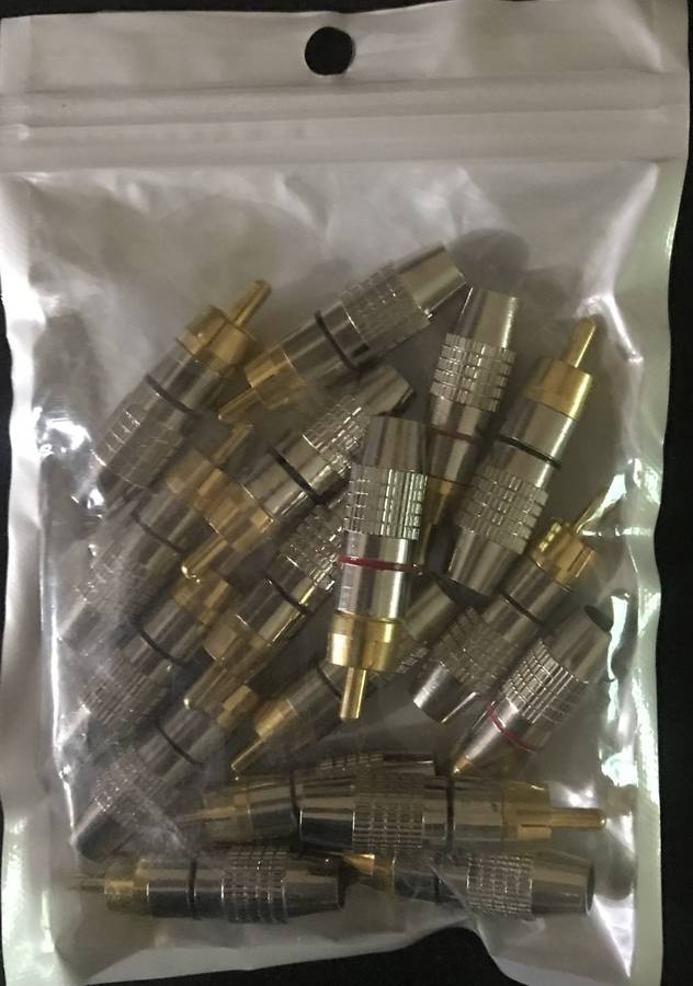 RCA Connectors - Metal x 17
