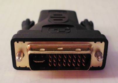 dvi-single female to hdmi male adapter!