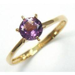**STUNNING** SOLID 9KT GOLD 0.5 CT AMETHYST RING