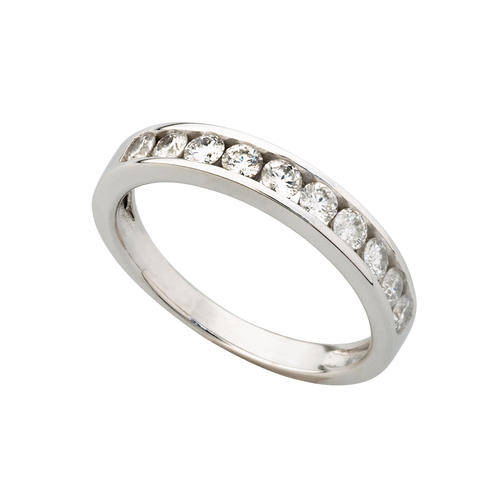 GREAT ELEGANT VALUE!!  HALF CHANNELL ETERNITY RING (RD05023.0.07-9)