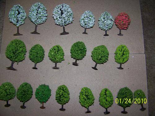 SELECTION OF 20 TREES -N SCALE