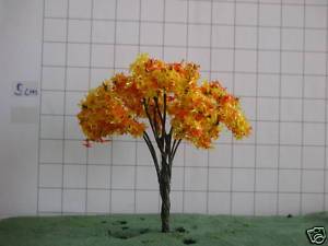 10 AUTUMN TREES N/HO SCALE - 6CM