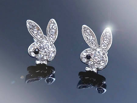 AUTHENTIC PLAYBOY EARRINGS - NEW