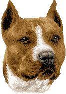 white Guest Towel American staffie  Dog