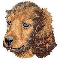 White  Guest Towel  Daschund   Dog