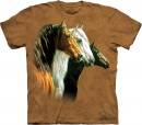 T-Shirt three horse portrait Medium
