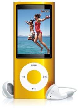 5th GEN 8GB MP3 MP4 PLAYER FM CAMERA MOVIES (yellow)