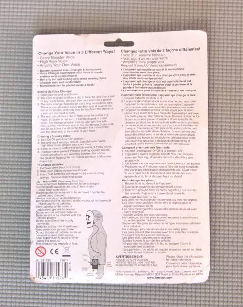 Halloween - Vampire / Dracula Costume and Voice Changer Set